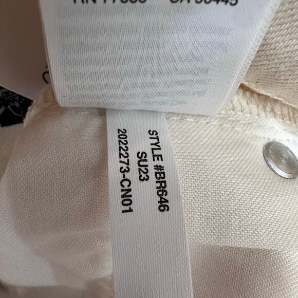 NWT J. Crew Embroidered Slim Wide-Leg Jean | Ecru Seashell | SZ 30 - Picture 11 of 11